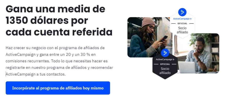 Programa de recomendación de ActiveCampaign